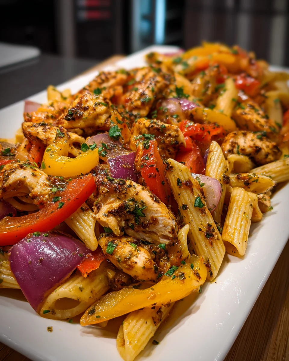 Roasted Pepper Chicken Pasta
