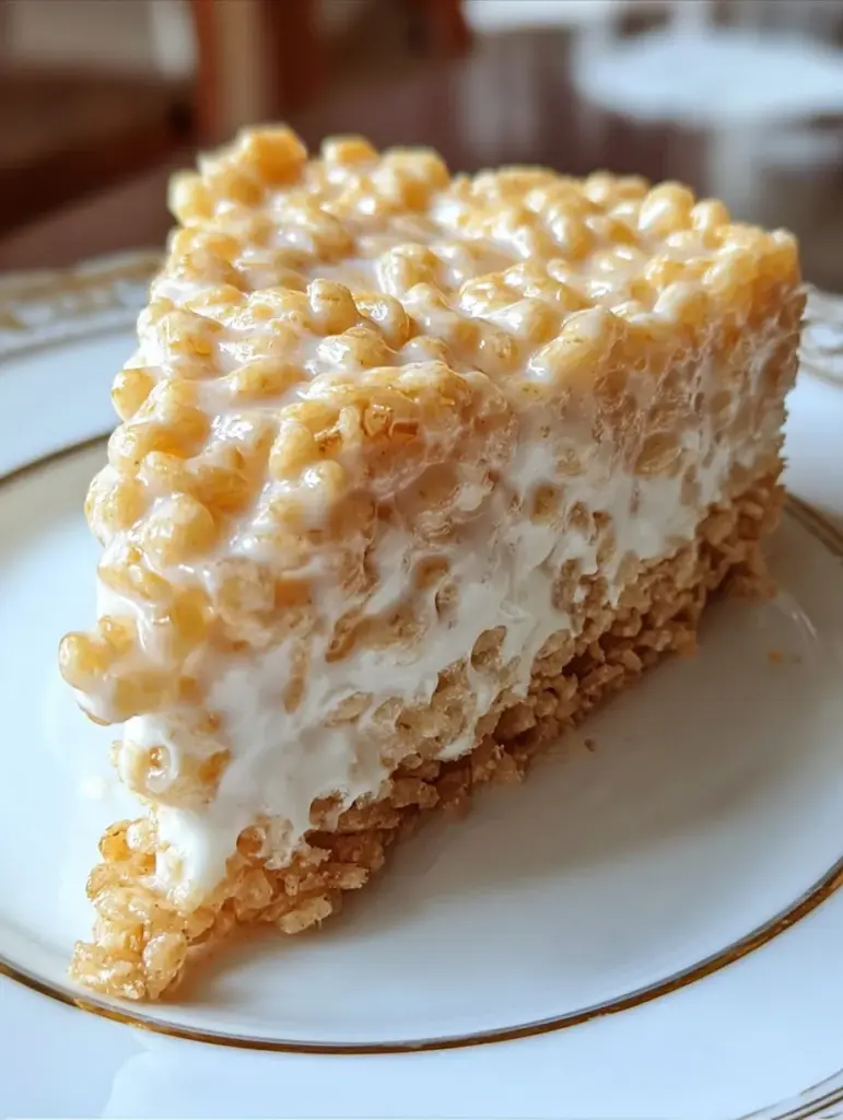 Rice Krispy Treat No-Bake Cheesecake