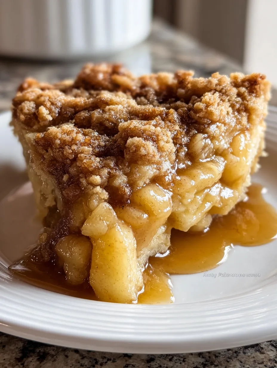 3-Ingredient Apple Pie Dump Cake 🍎 The Sweet Shortcut to Cozy Dessert Bliss