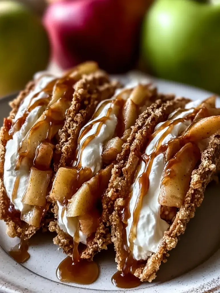 Apple Cheesecake Tacos