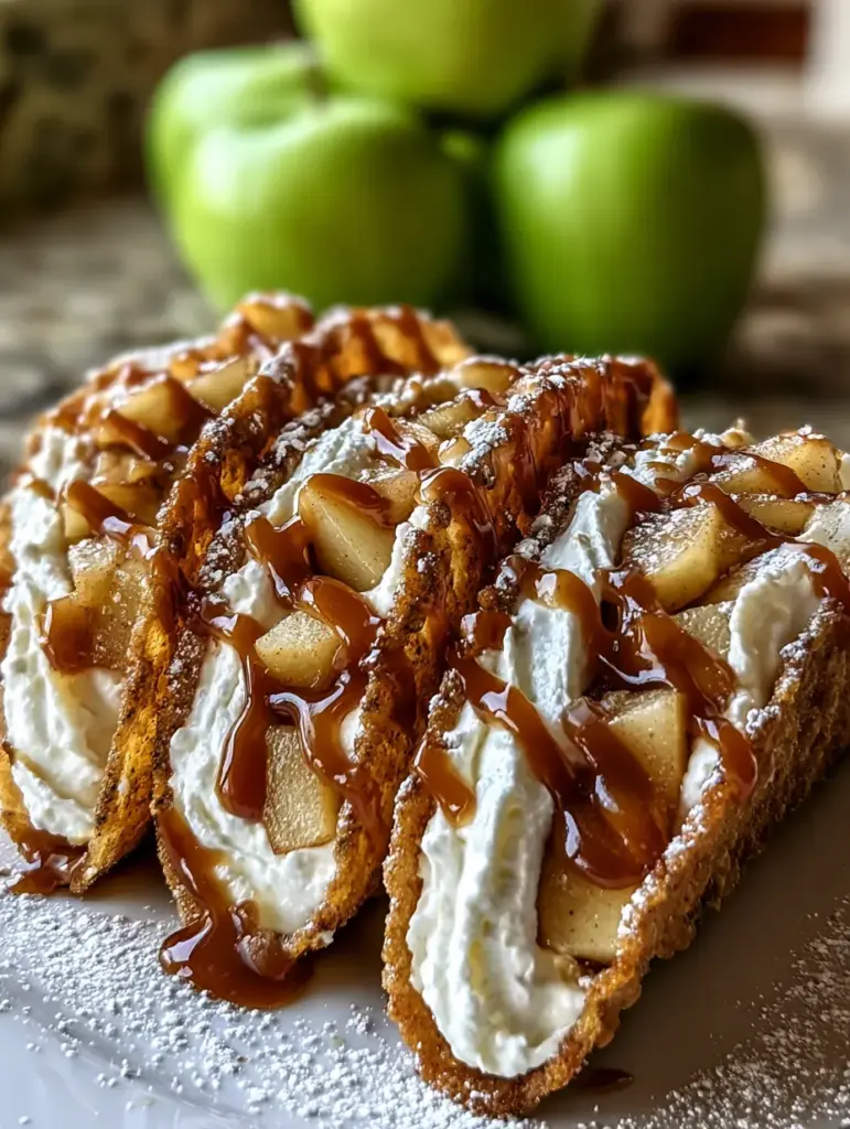 Apple Cheesecake Tacos