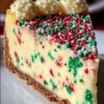 Christmas Sugar Cookie Cheesecake