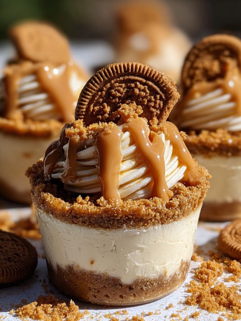 Cookie Butter Cheesecake Cups