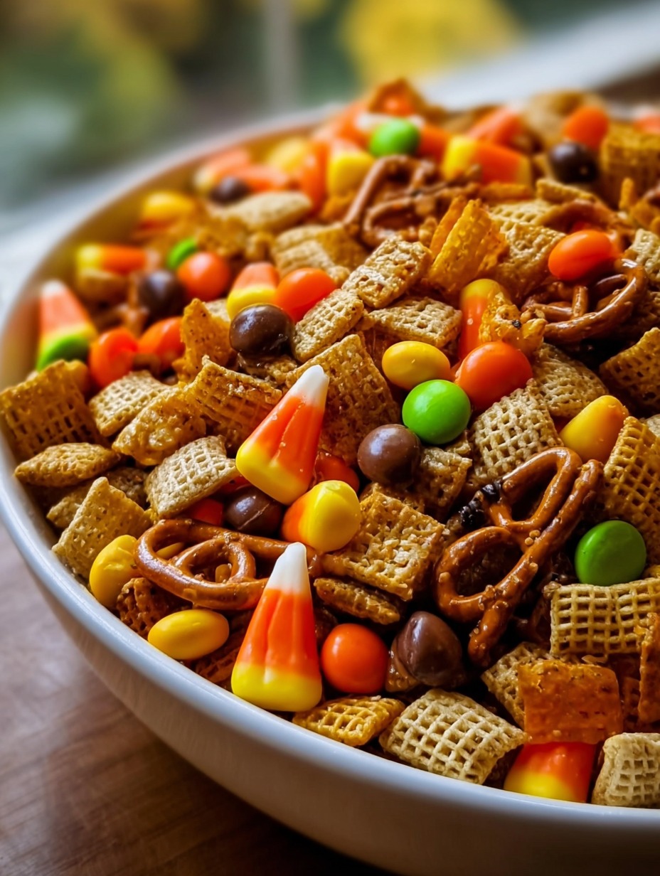 Halloween Chex Mix – Sweet, Salty & Spooktacular! 🎃