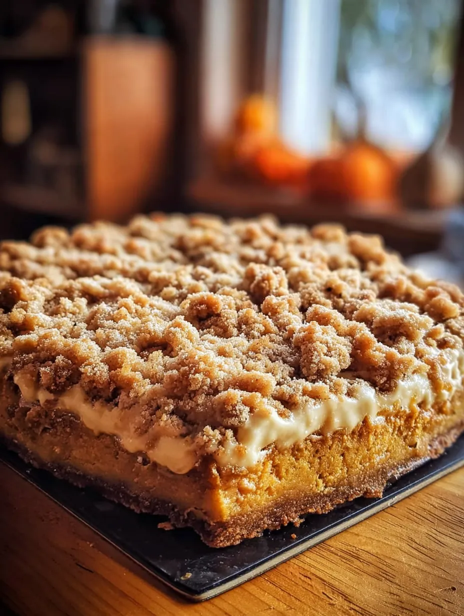 Gooey Pumpkin Crumble Cake 🎃 – The Ultimate Fall Dessert