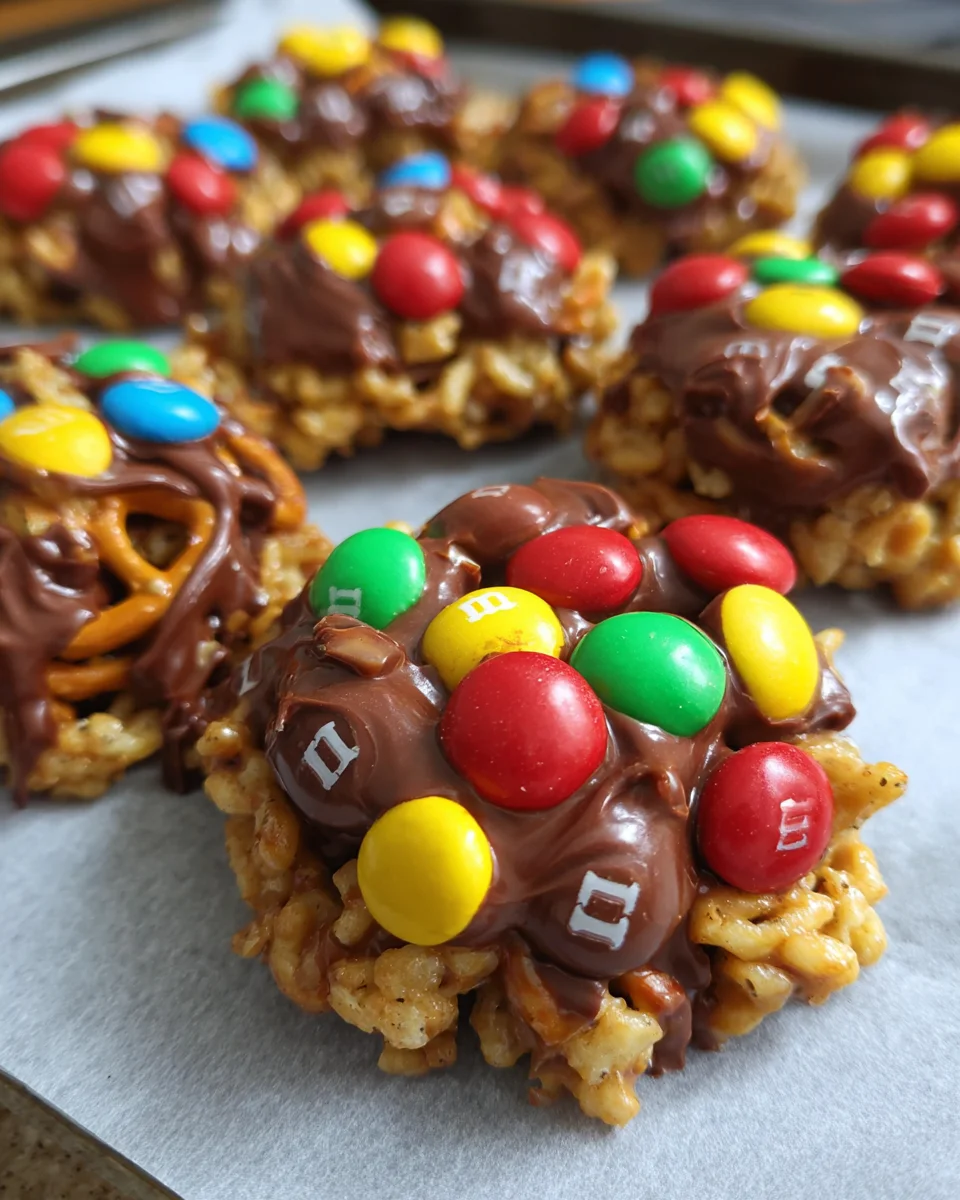 M&amp;M Chocolate Candy Clusters