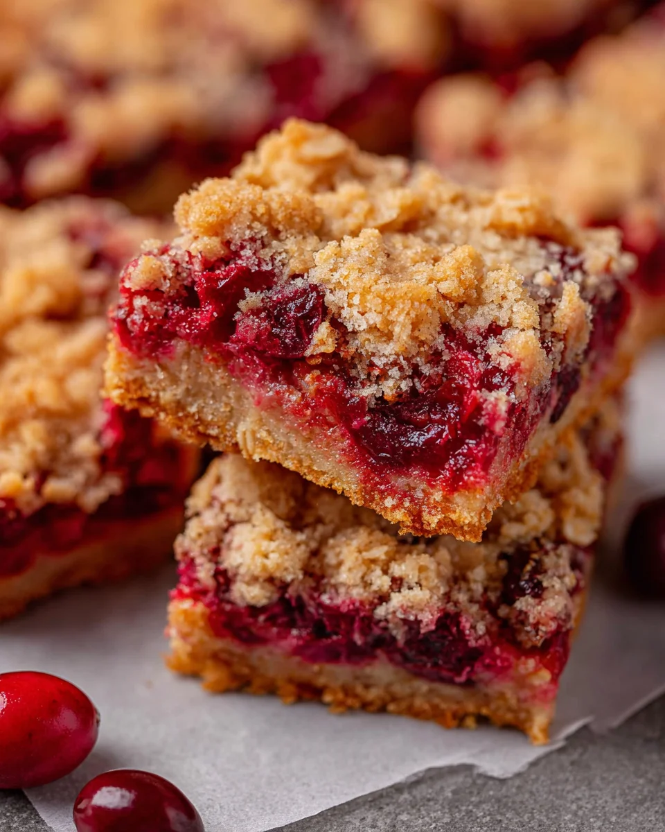 Cranberry Crumb Bars