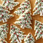 Rosemary Shortbread Christmas Tree Cookies