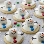 Melted Snowman Sugar Cookies