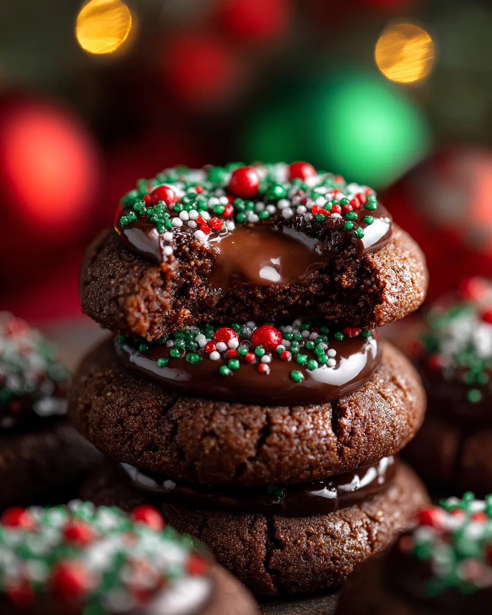 Chocolate Thumbprint Cookies