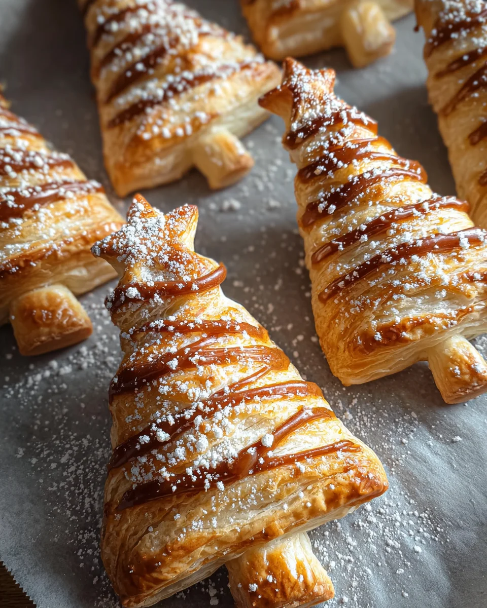 Puff Pastry Christmas Trees