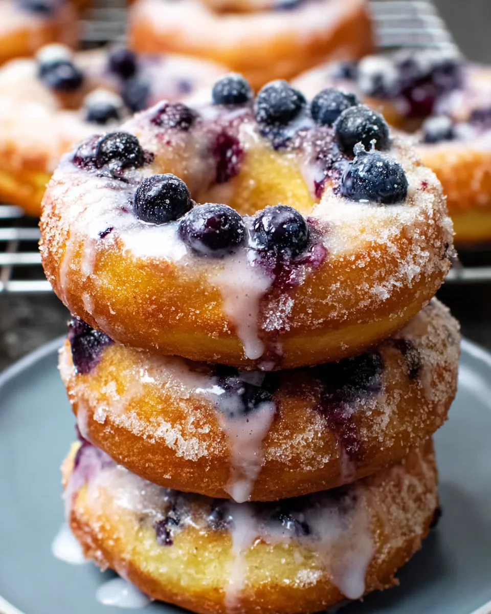 Air Fryer Blueberry Donuts: Irresistibly Quick Delight!
