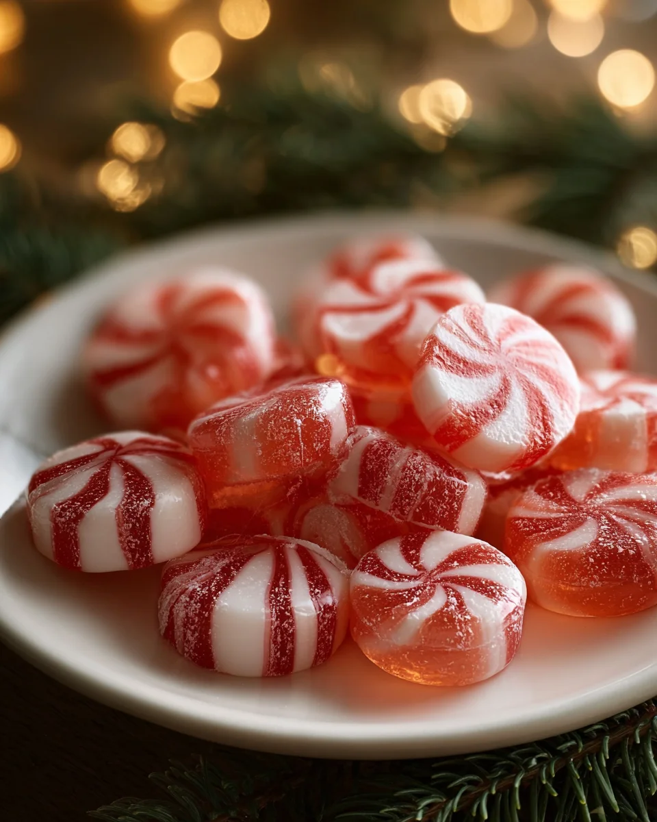Candy Cane Fireball Hard Candy