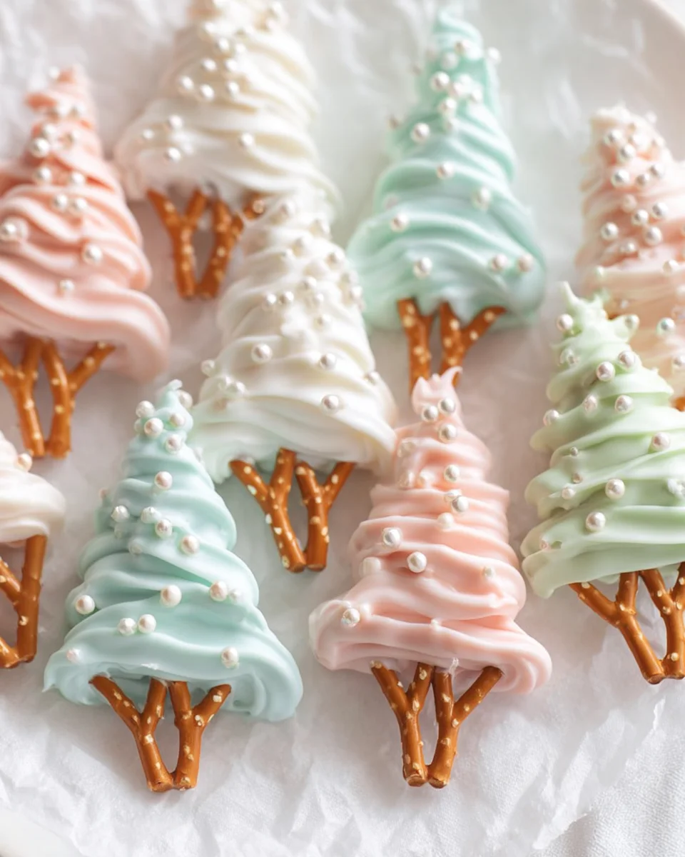 Chocolate Pretzel Trees