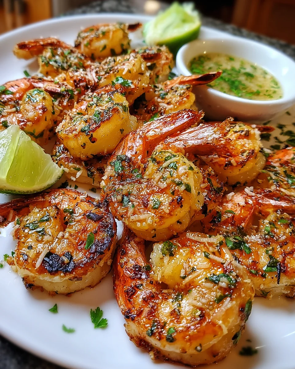 Grilled Coconut Lime Shrimp