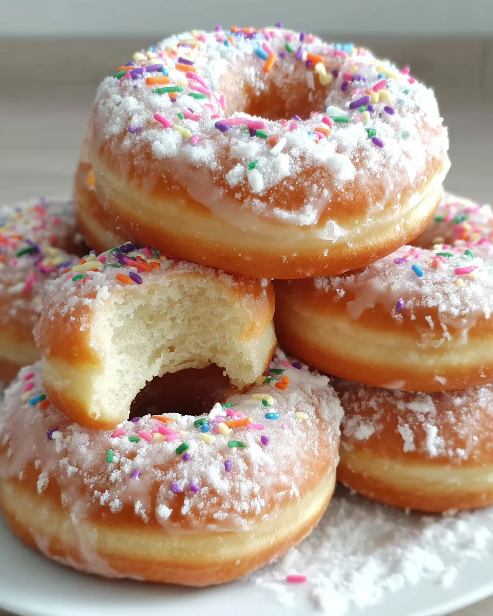 Homemade Potato Donuts Milk