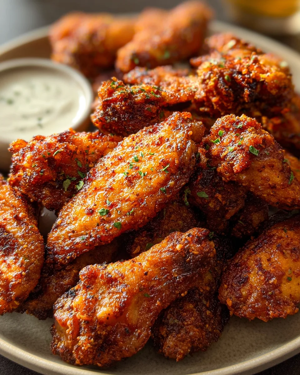 Crispy Dry Rub Chicken Wings