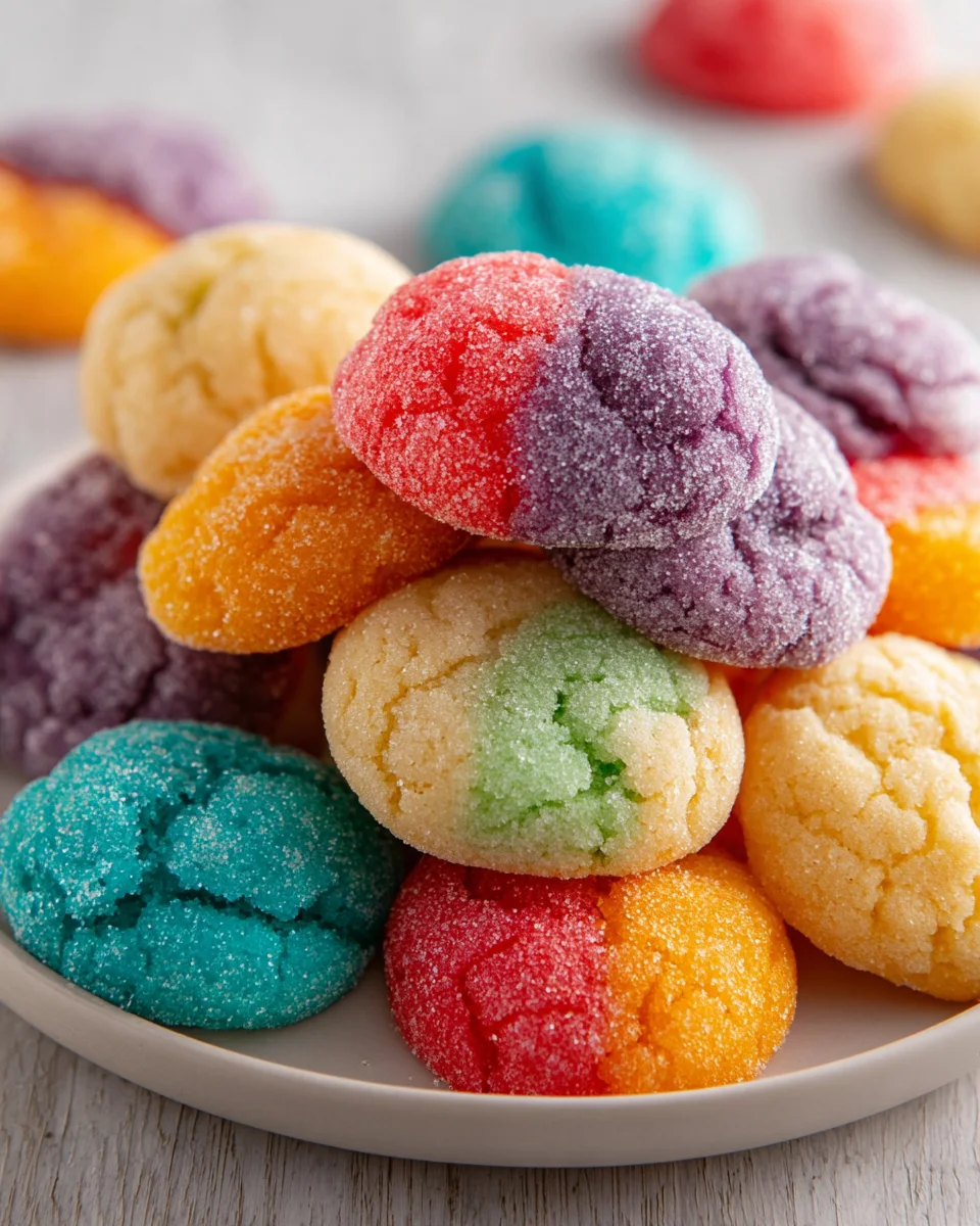 Vibrant Fruity Jello Cookies