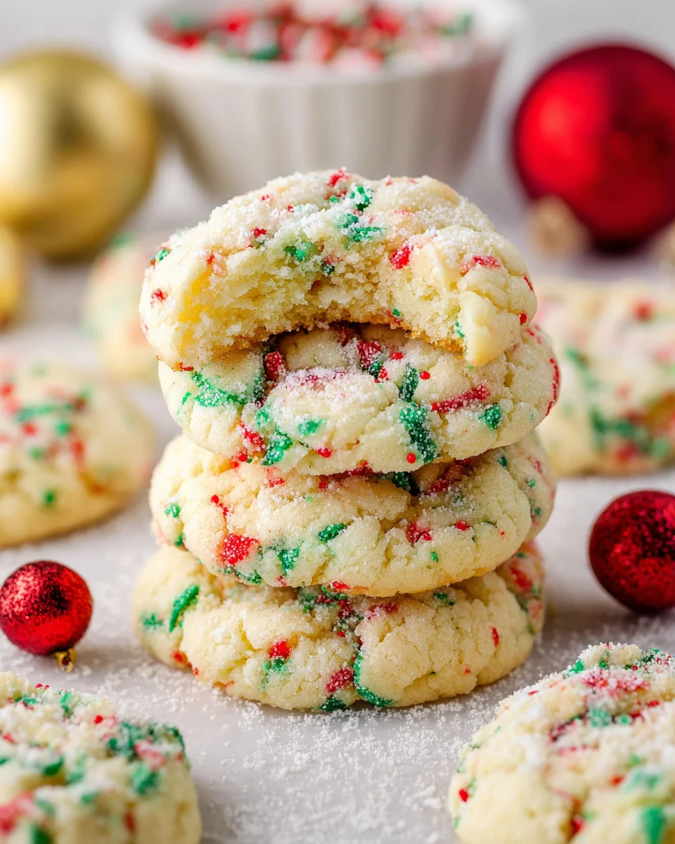 Christmas Gooey Butter Cookies