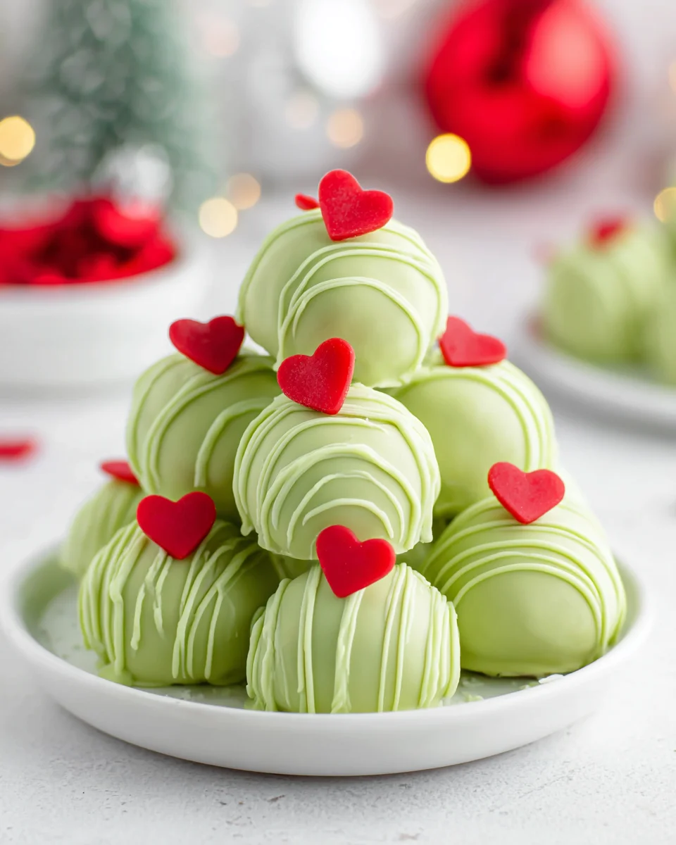 No Bake Grinch Truffles: Easy Holiday Treats Await!