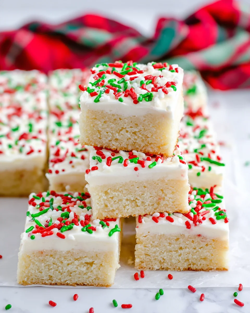 Christmas Sugar Cookie Bars
