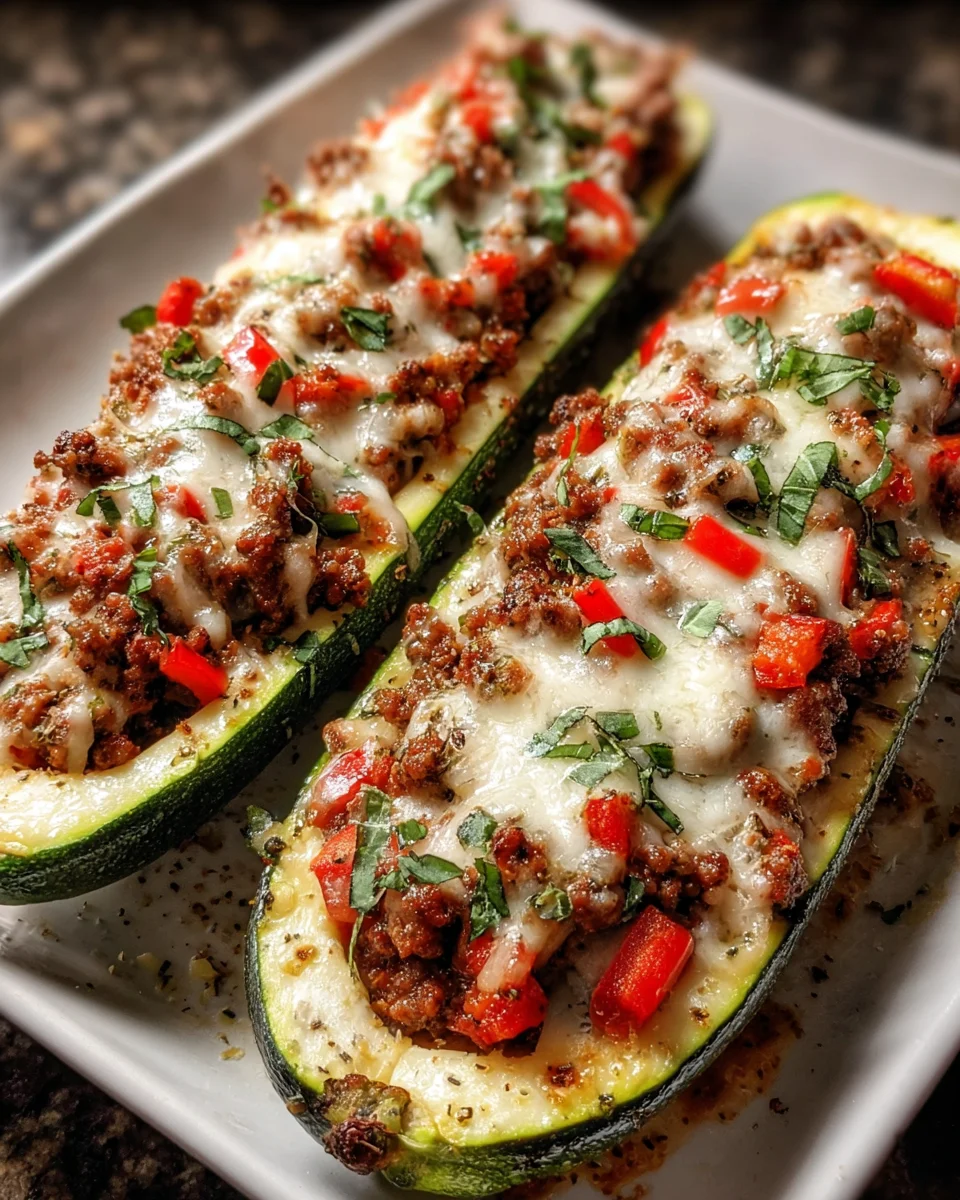 Stuffed Cheese Zucchini Boats: Easy, Delicious Recipe!