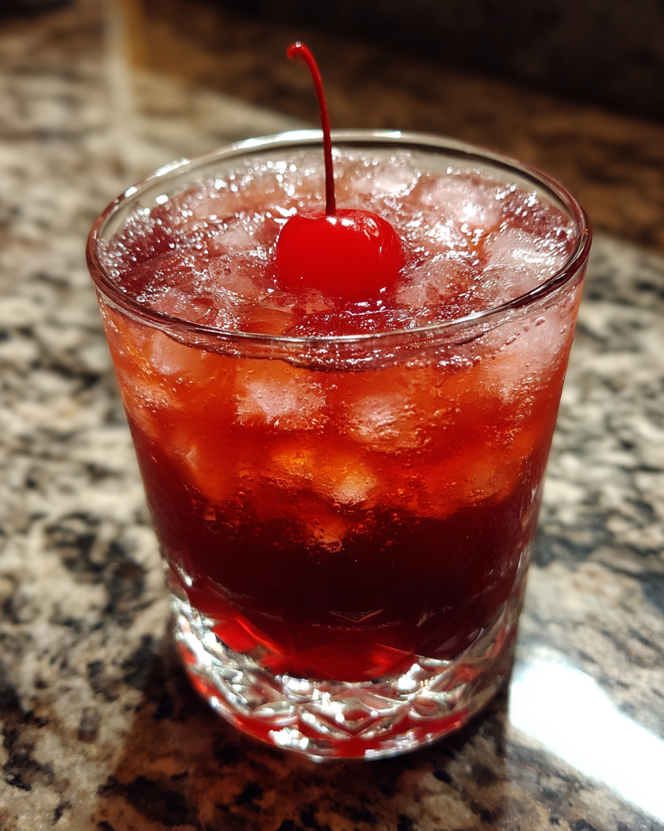 Cherry Almond Christmas Cocktail