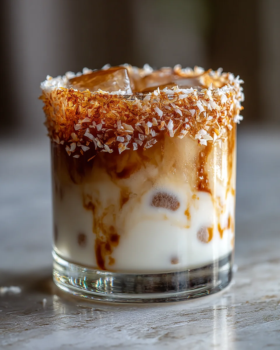 Toasted Coconut Rum Snowstorm