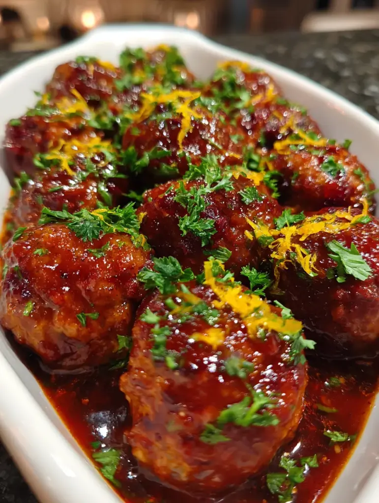 Cranberry Orange Meatballs