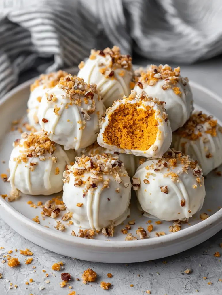 No Bake Pumpkin Cheesecake Balls 