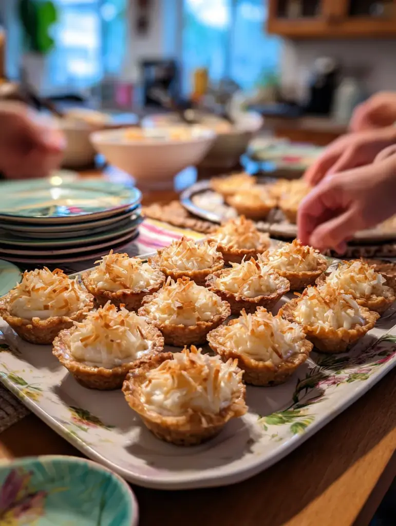 Coconut Cream Pie Cookie Cups
