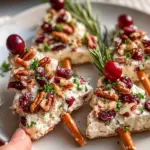 Cranberry Pecan Christmas Tree Appetizers