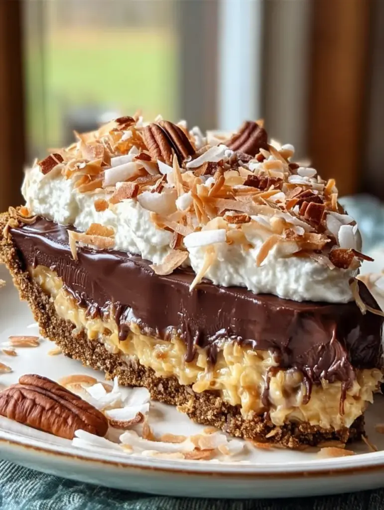 No-Bake German Pecan Chocolate Pie
