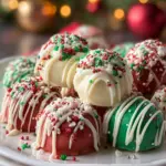 No-Bake Christmas Cheesecake Bites