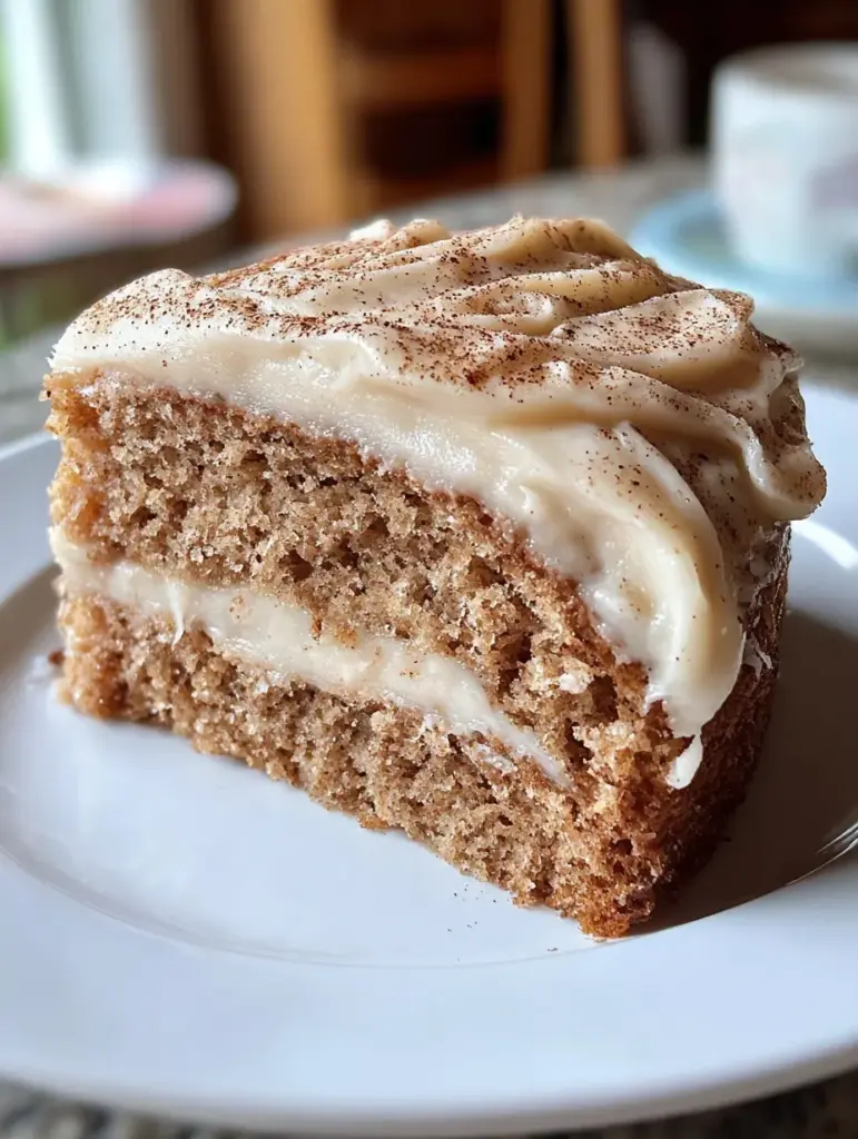 Applesauce Cake with Cinnamon Cream Cheese Frosting