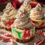 No-Bake Christmas Mini Cheesecakes