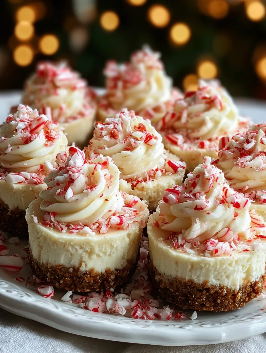 No-Bake Peppermint Cheesecake Bites
