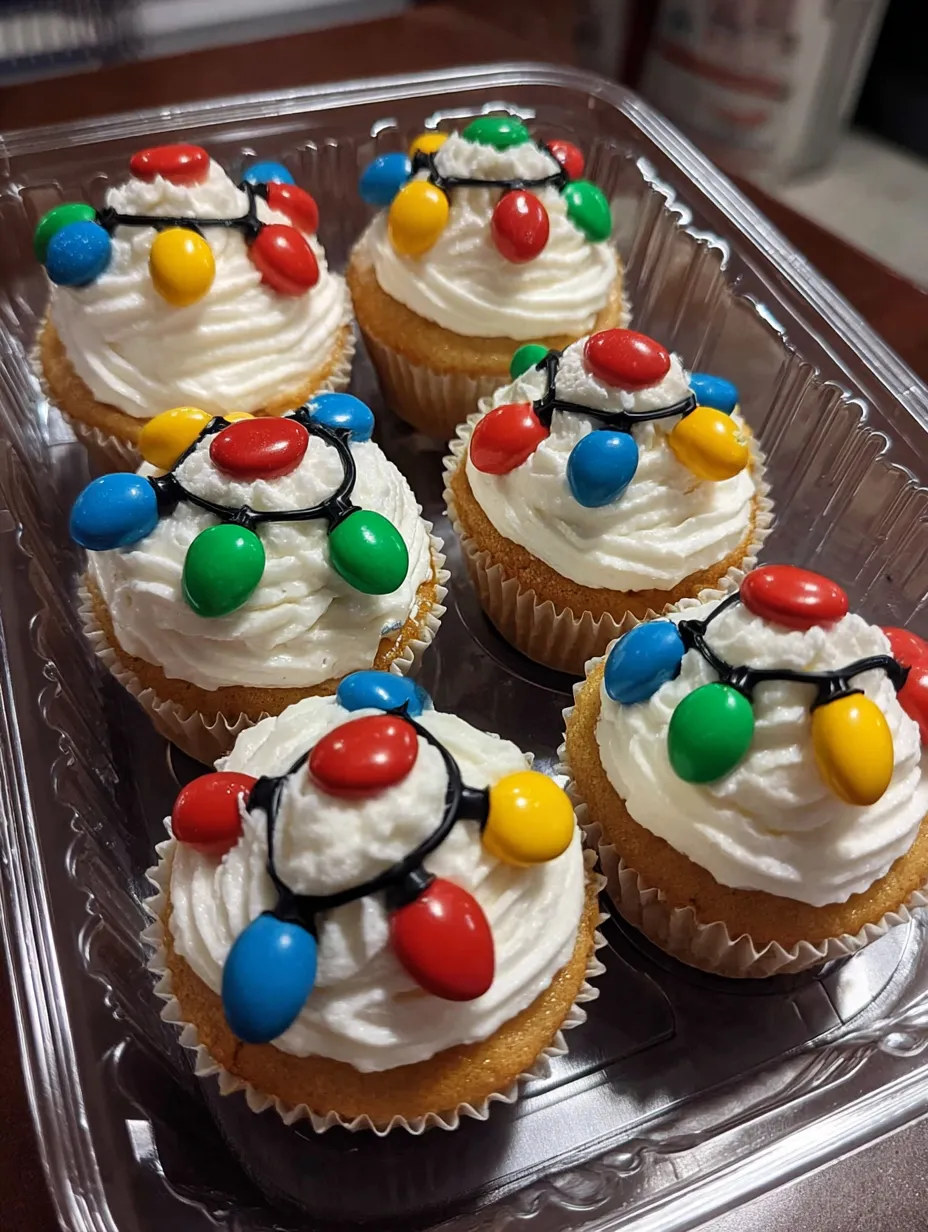 Christmas Light Cupcakes