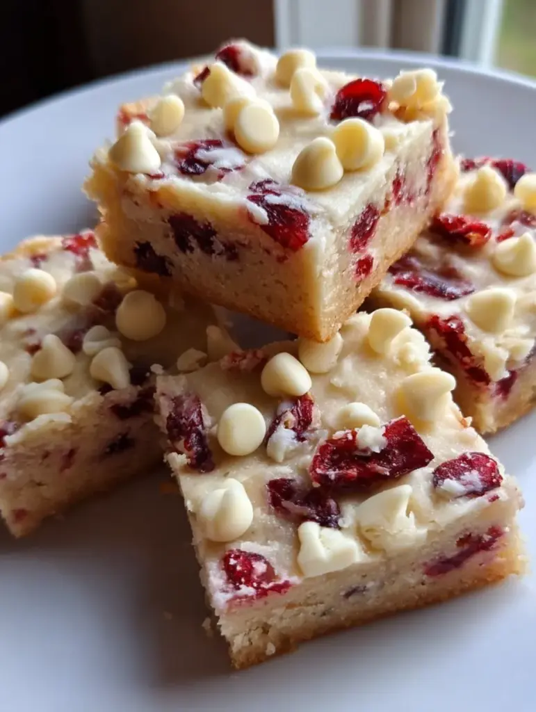 White Chocolate Cranberry Bliss Bars
