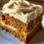 pumpkin Spice Gooey Cake with Brown Sugar Cream Cheese Frosting