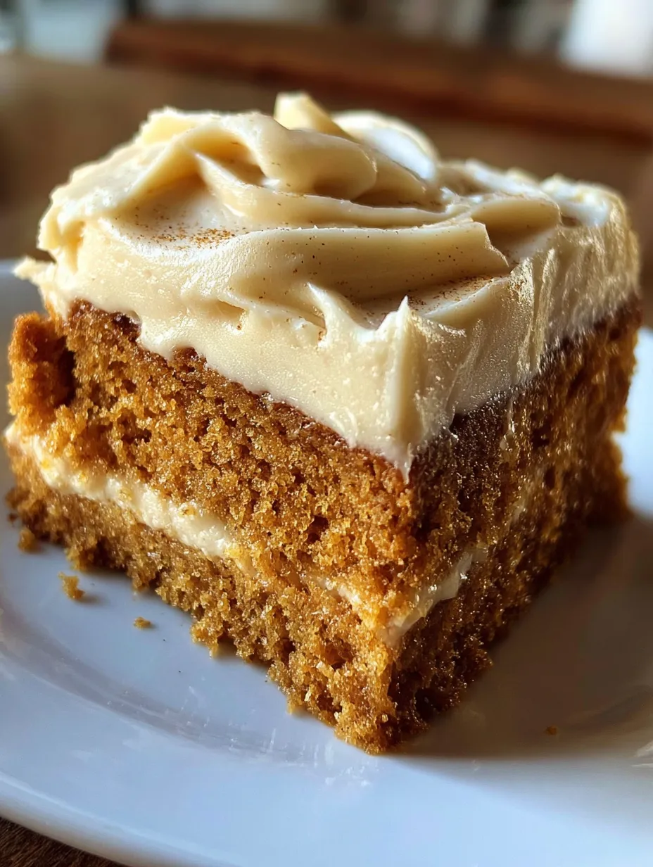 Pumpkin Spice Gooey Cake with Brown Sugar Cream Cheese Frosting: A Fall Must-Have