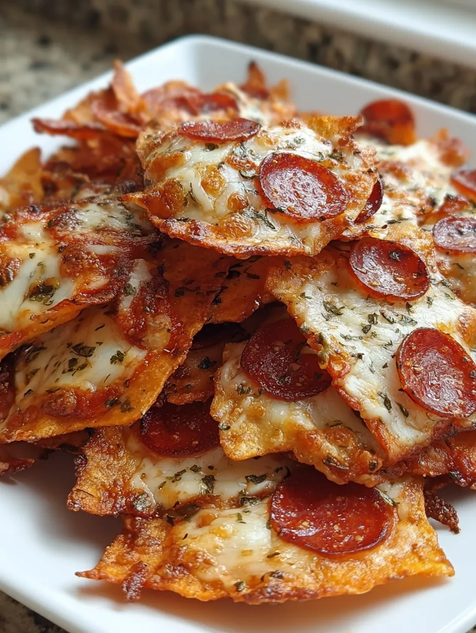 🍕Crispy Pizza Chips – Your New Favorite Snack