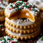 Caramel White-Chocolate Shortbread Christmas Cookies