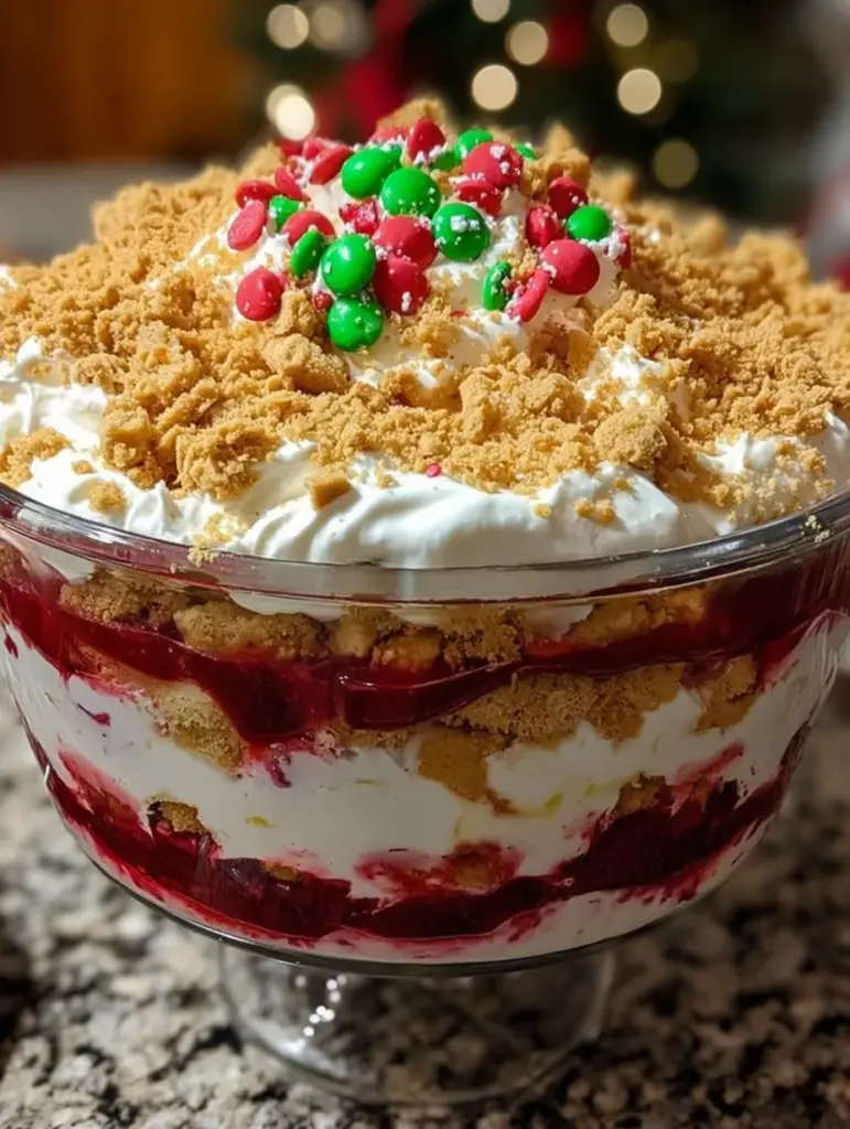 hristmas Berry Cookie Crunch Trifle