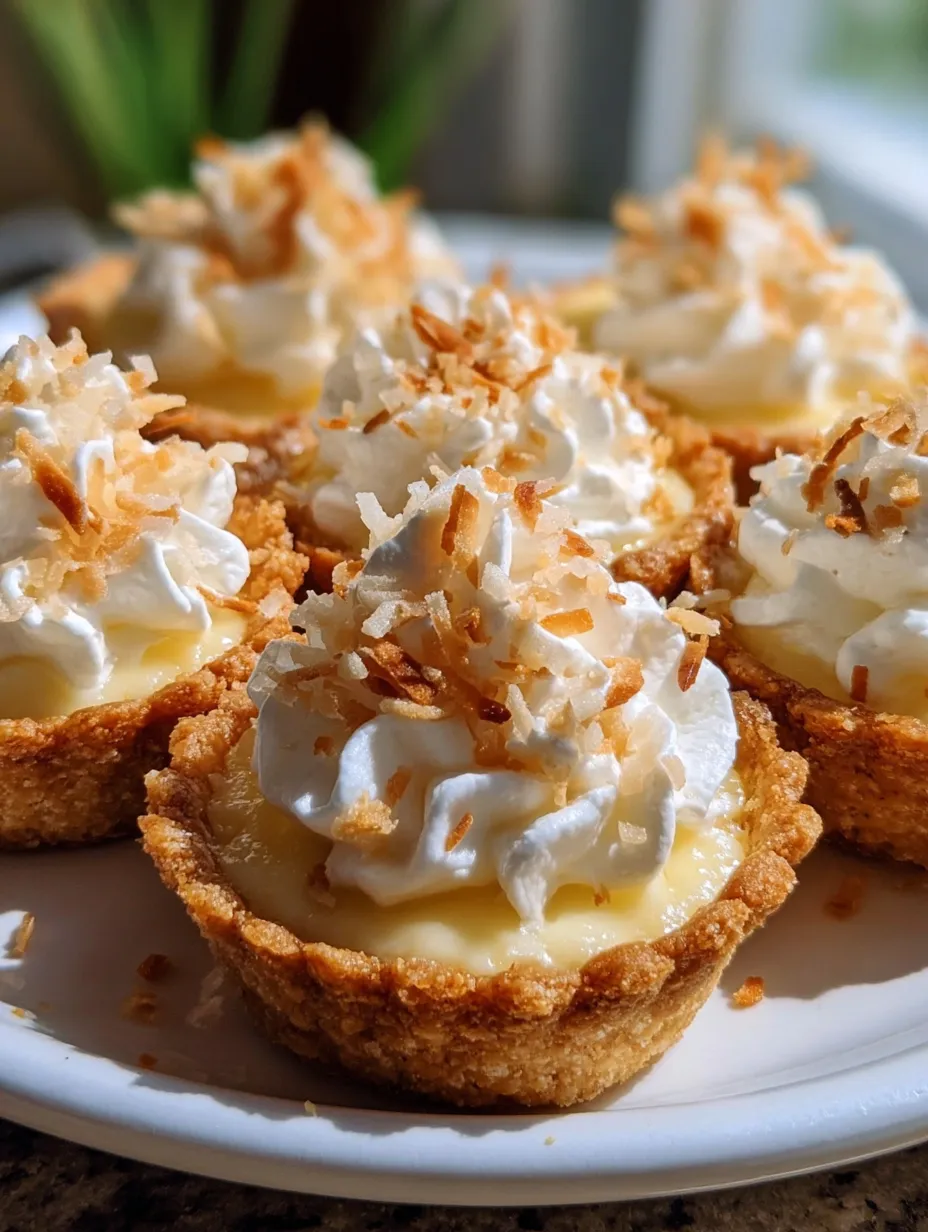 Coconut Cream Pie Cookie Cups