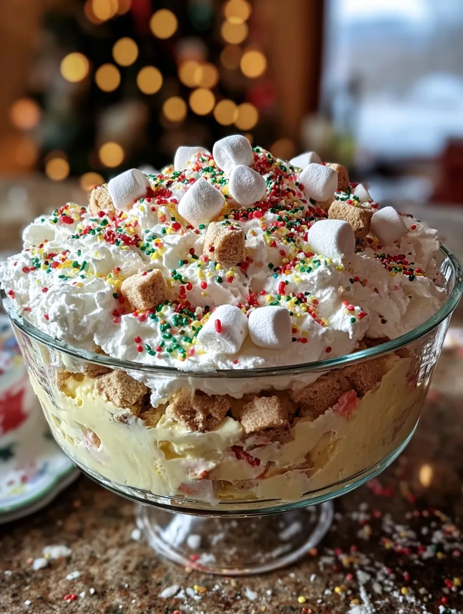 Holiday Sugar Cookie Cheesecake Fluff Delight