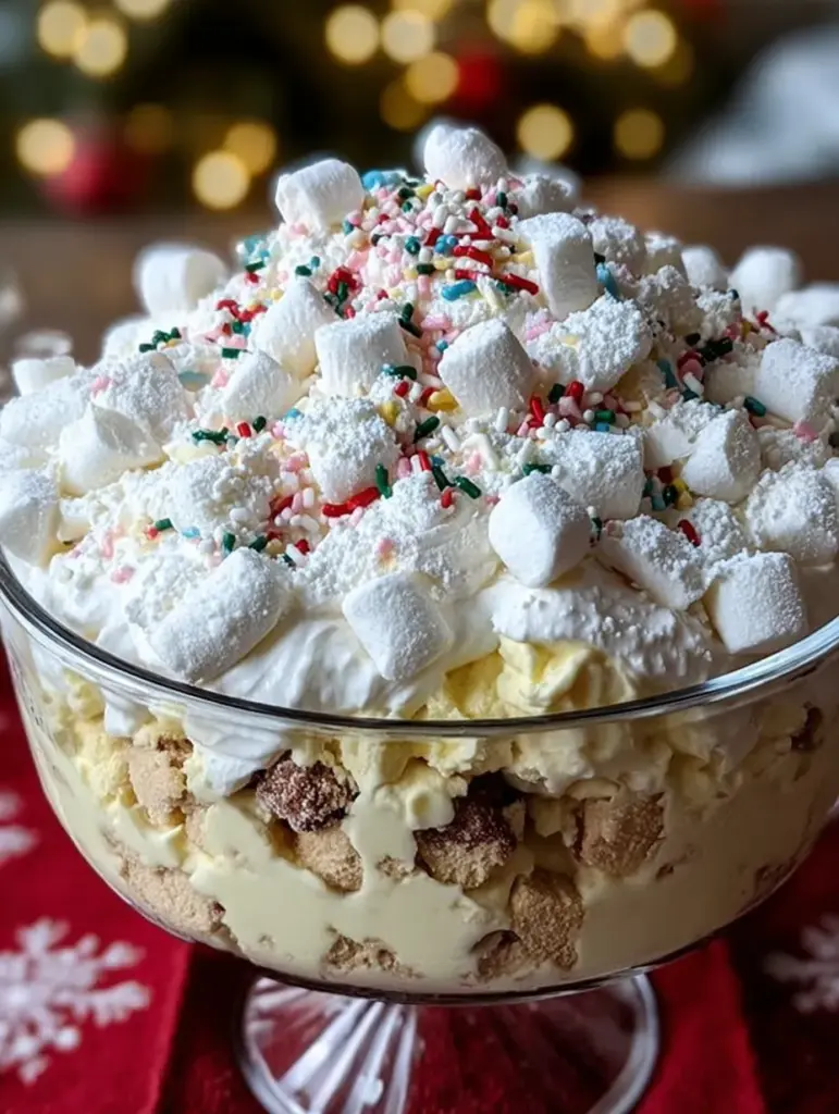Holiday Sugar Cookie Cheesecake Fluff