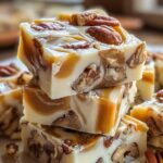 White Chocolate Caramel Pecan Fudge