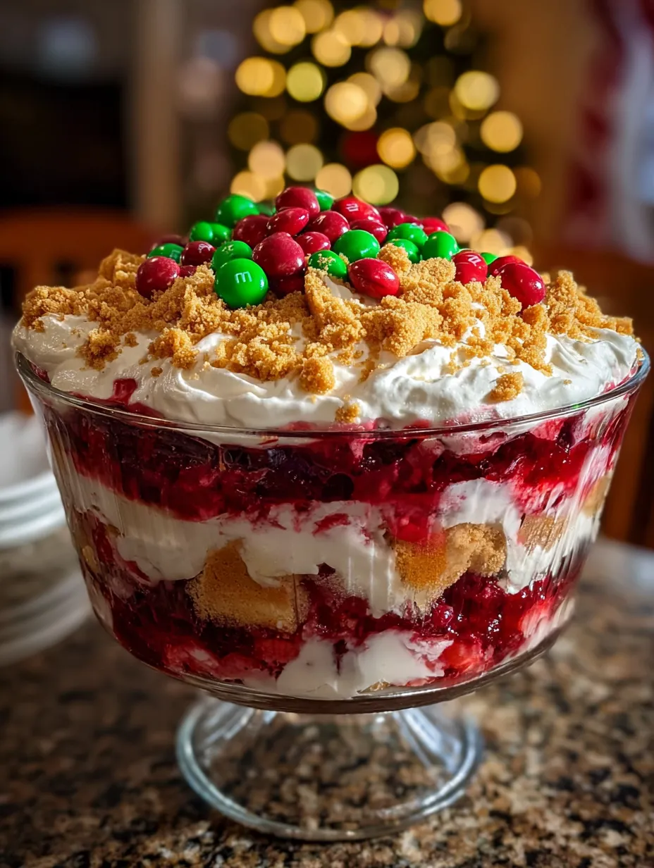 Christmas Berry Cookie Crunch Trifle