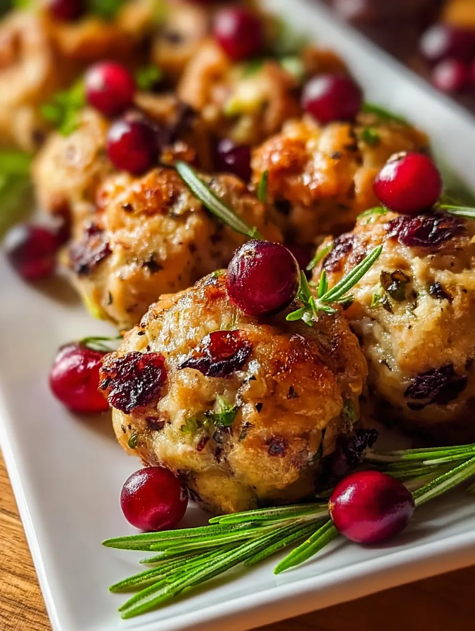 Cranberry & Turkey Stuffing Balls: The Ultimate Holiday Appetizer